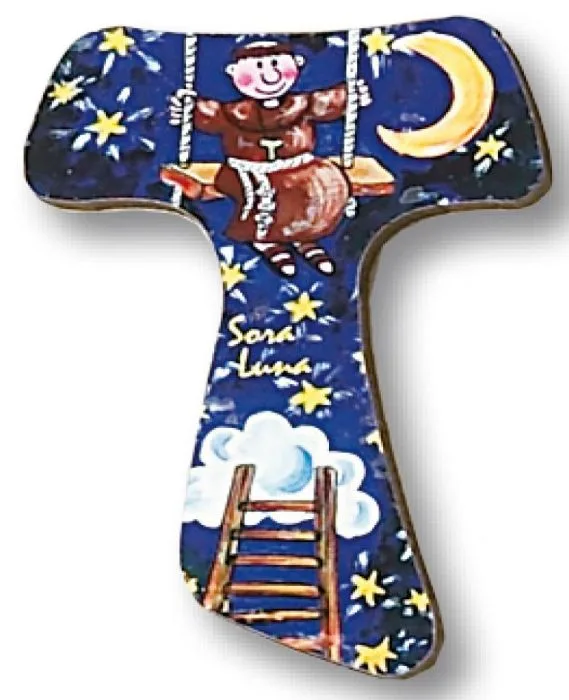 Magnet križ TAU "sestra luna"