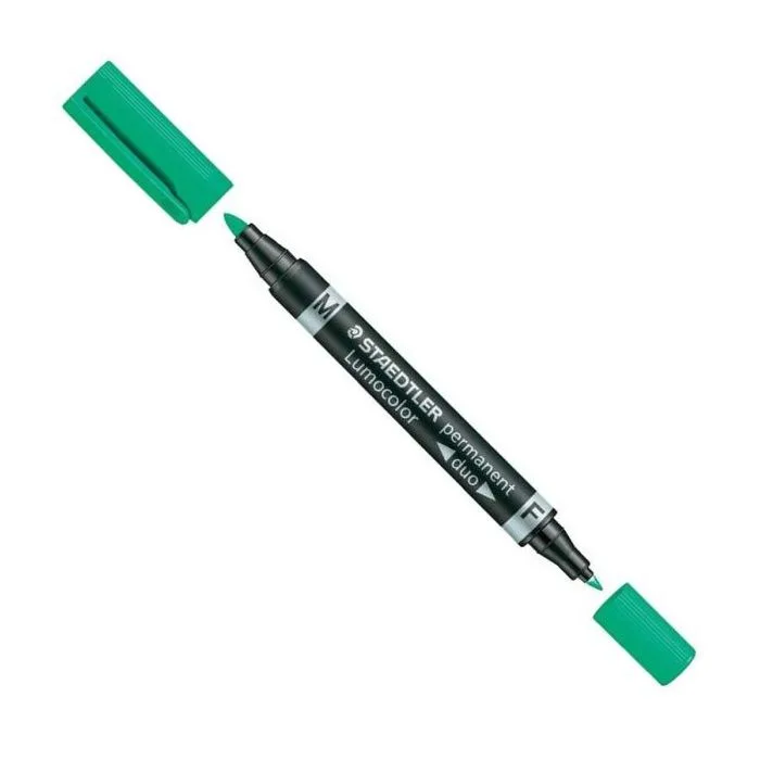 Marker Lumocolor Permanent Duo- Zelen