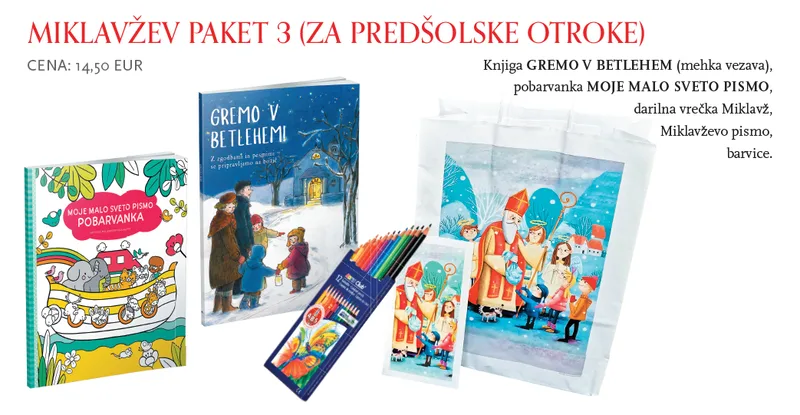 Miklavžev paket C (za predšolske otroke)