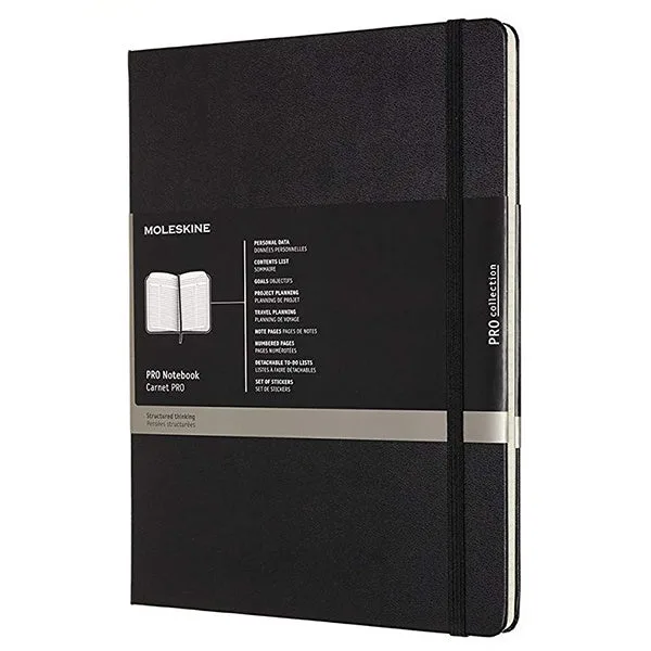 Moleskine Notebook Profesional XL Črn