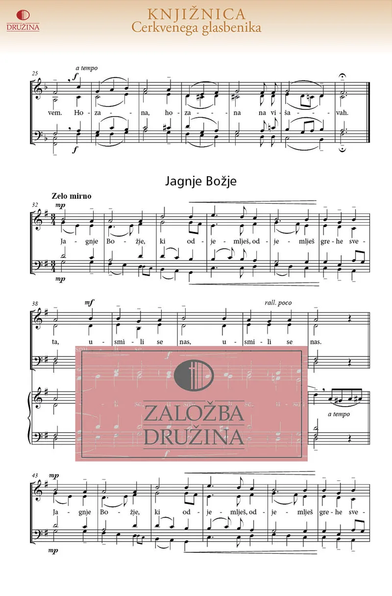 Note CG - Maša Materi Božji v Rušah, Jagnje Božje (Medved Mitja), 2025
