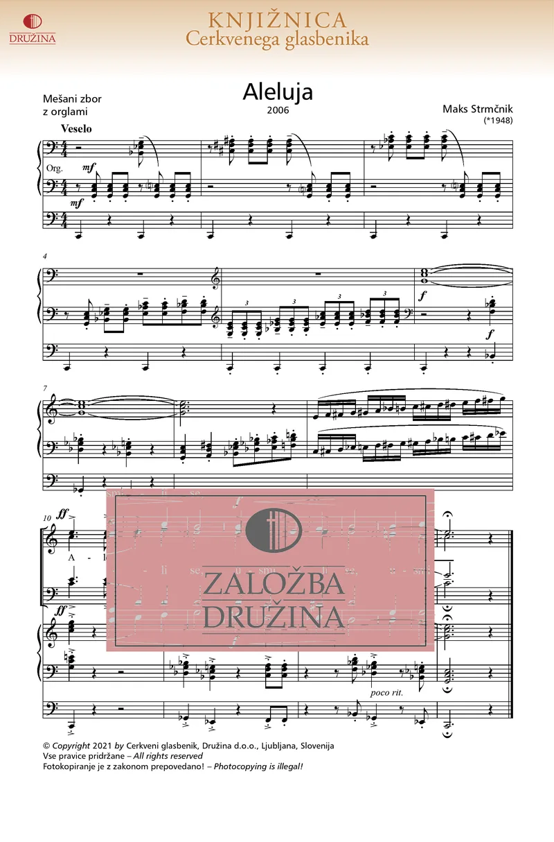 Note CG - Aleluja (Strmčnik Maks) 2021