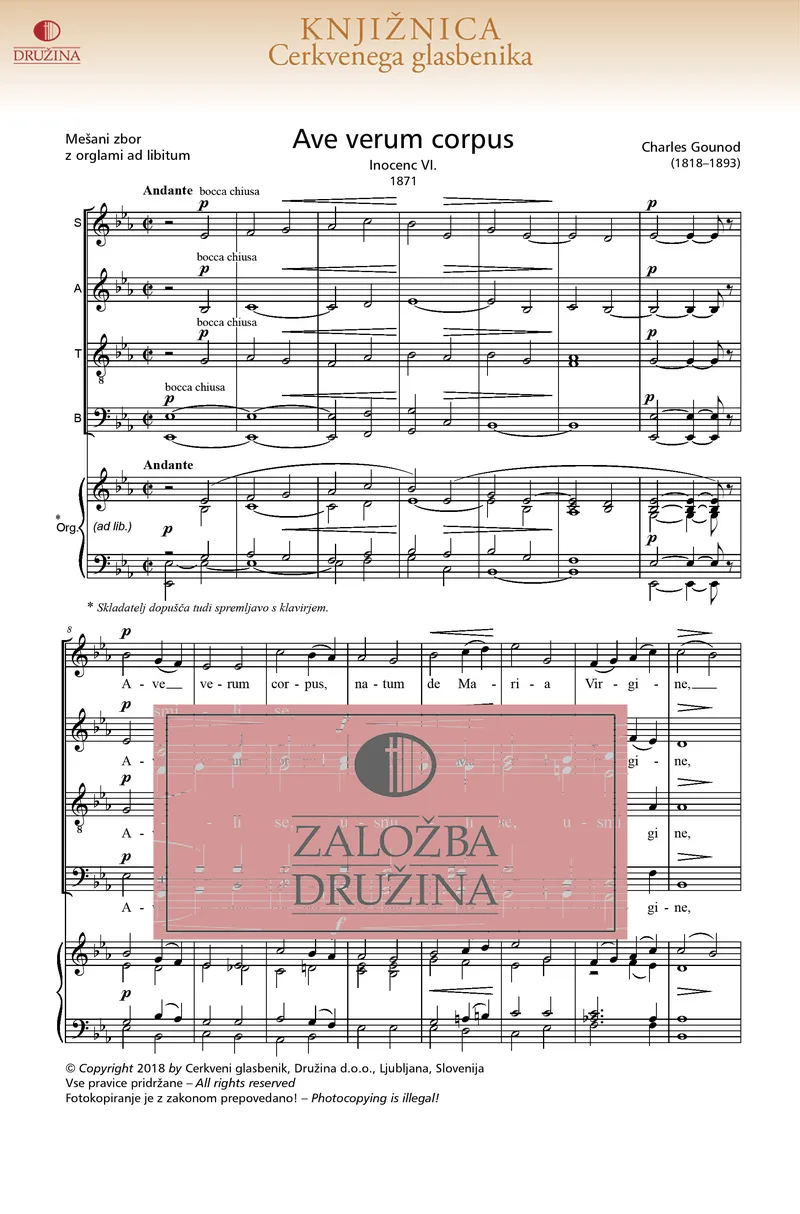 Note CG - Ave verum corpus (Gounod Charles) 2018