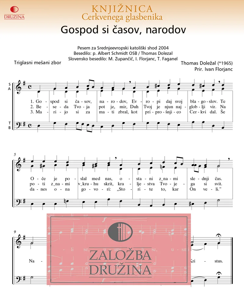 Note CG - Gospod si časov, narodov (Dolezal Thomas) 2003-7,8, VIII