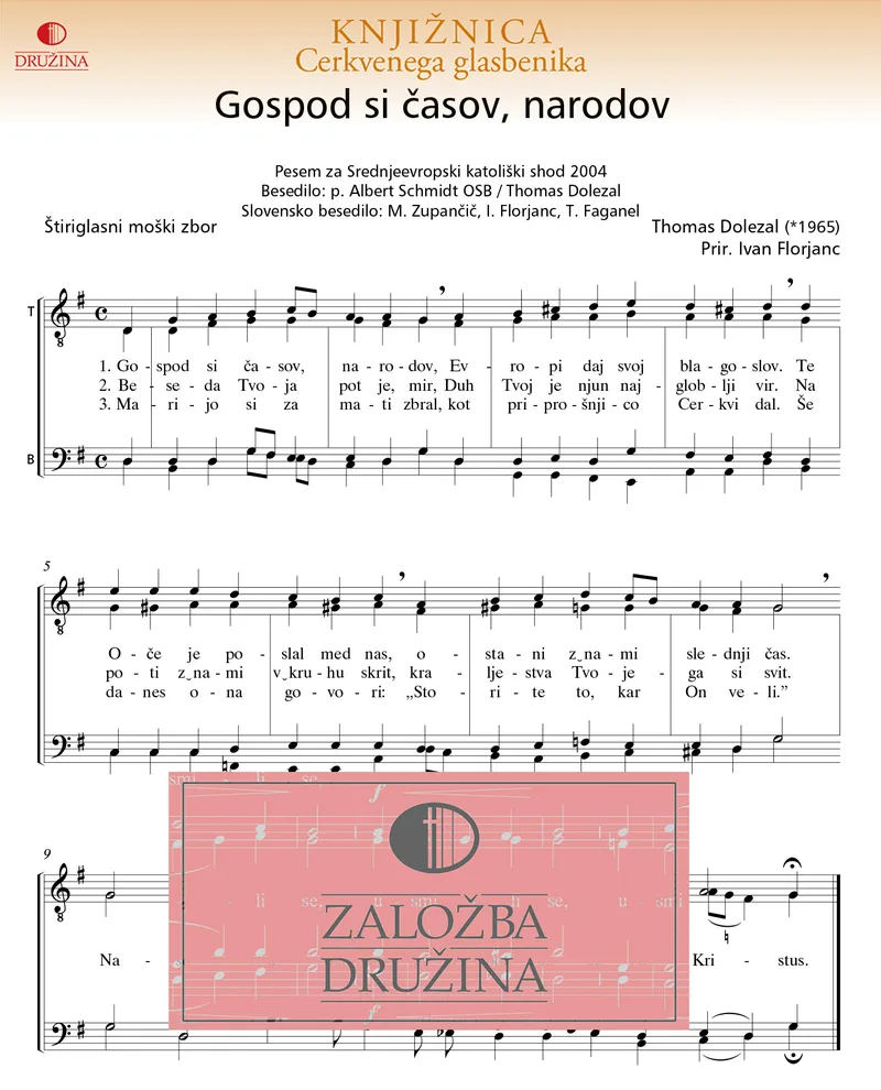 Note CG - Gospod si časov, narodov (Dolezal Thomas) 2003-7,8, VI