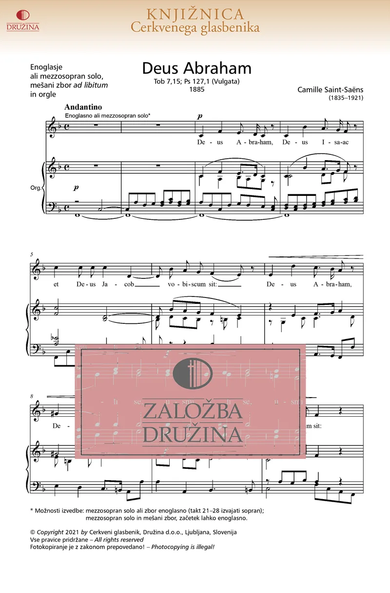 Note CG - Deus Abraham (Saint-Saëns Camille) 2021