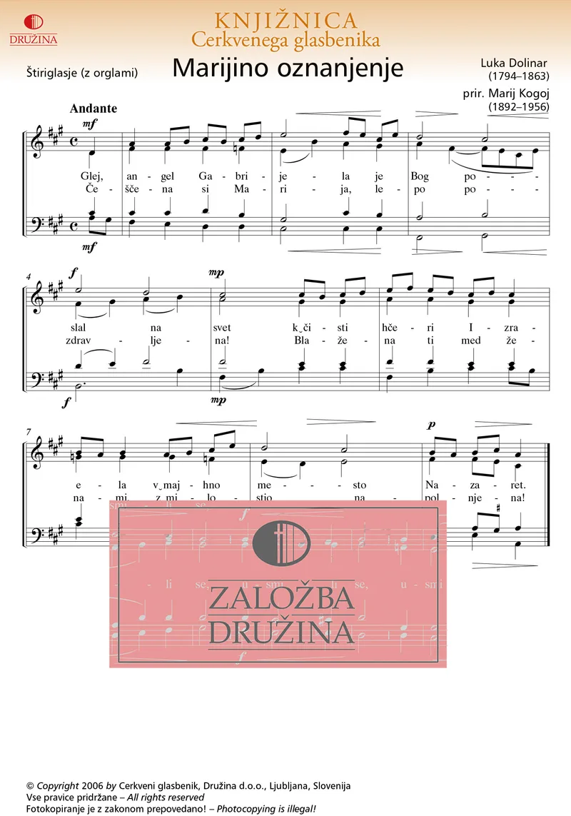 Note CG - Marijino oznanjenje (Dolinar Luka) 2006