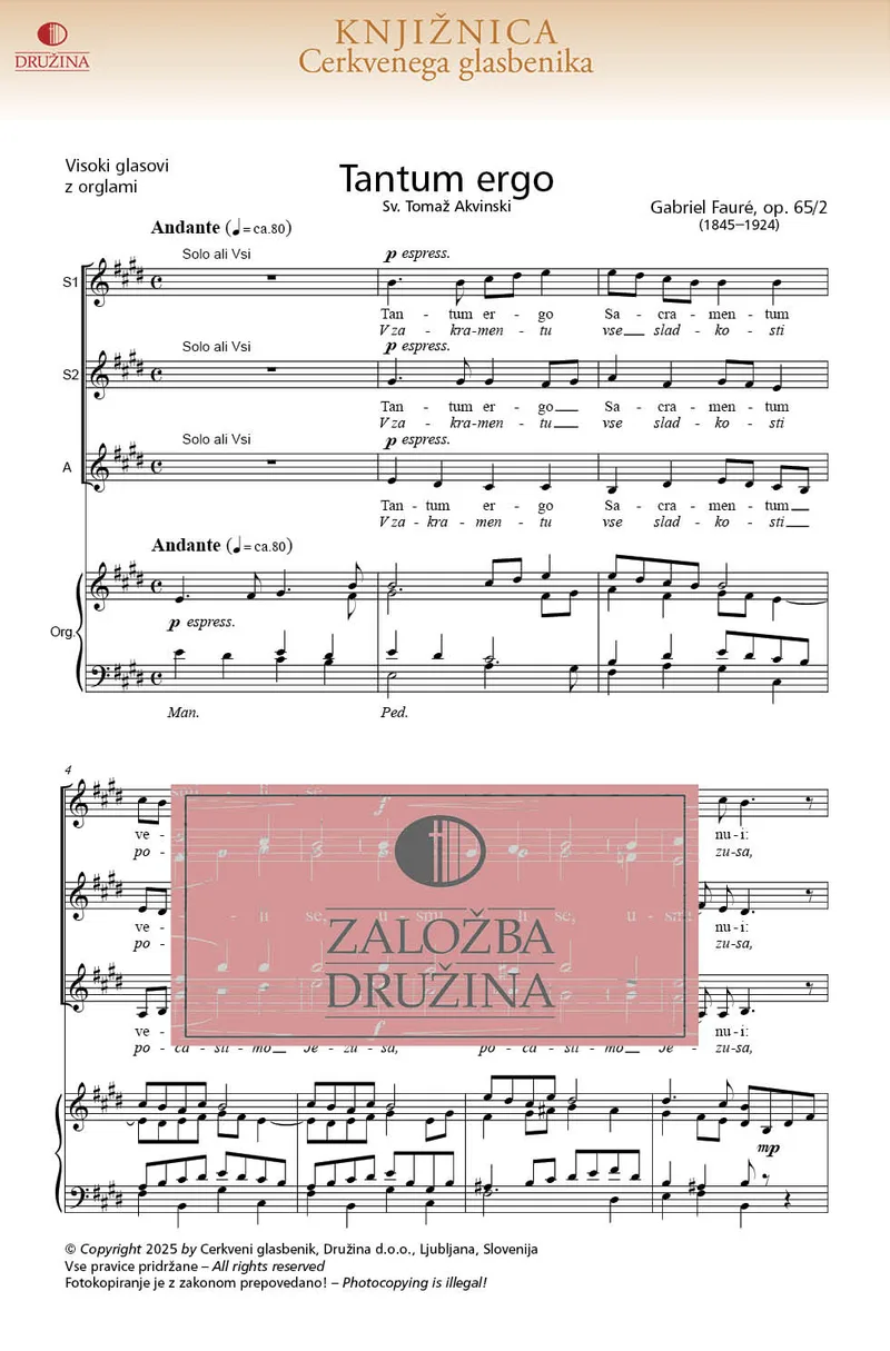 Note CG - Tantum ergo (Faure Gabriel), 2024
