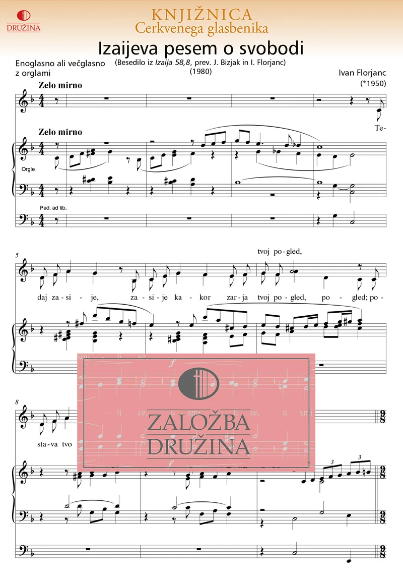 Note CG - Izaijeva pesem o svobodi (Florjanc Ivan) 2003