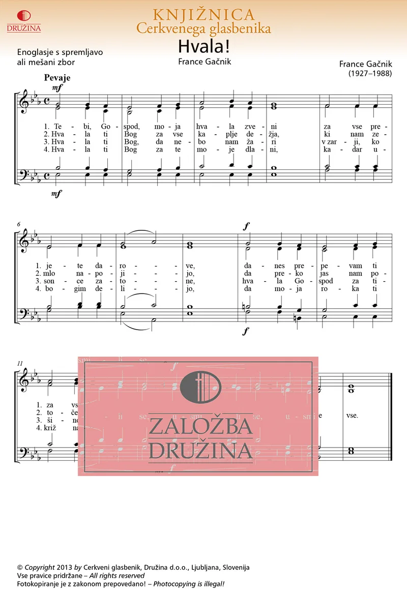 Note CG- Hvala! (Gačnik France) 2013