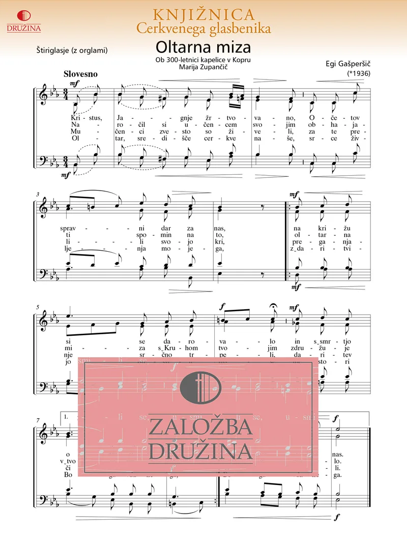 Note CG - Oltarna miza (Gašperšič Egi) 2005