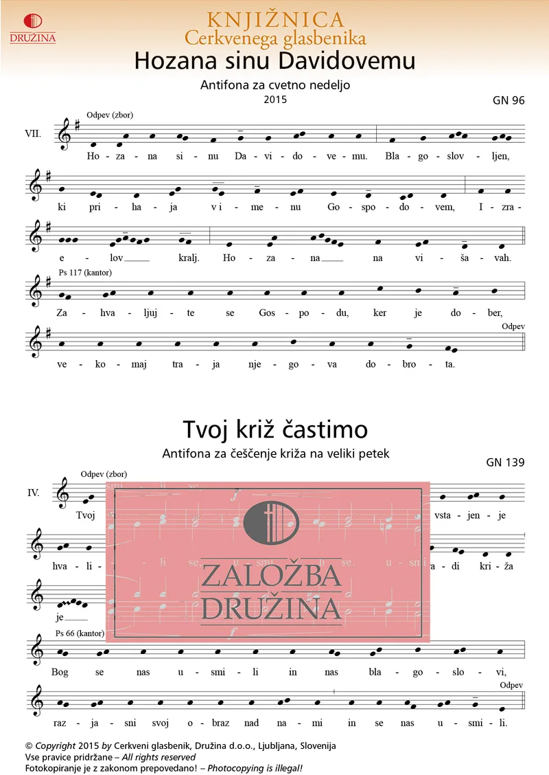Note CG- Tvoj križ častimo (Podstenšek Matej) 2015