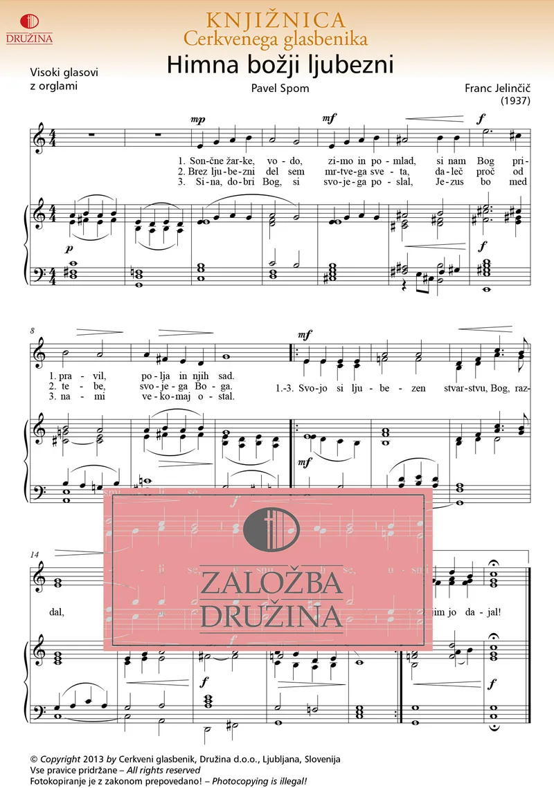 Note CG- Himna božji ljubezni (Jelinčič Franc) 2013
