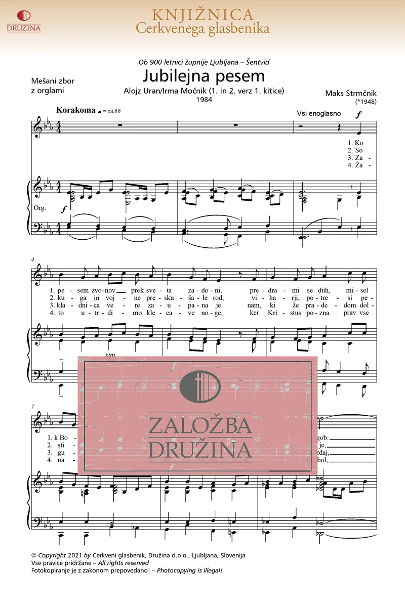 Note CG - Jubilejna pesem (Strmčnik Maks) 2021