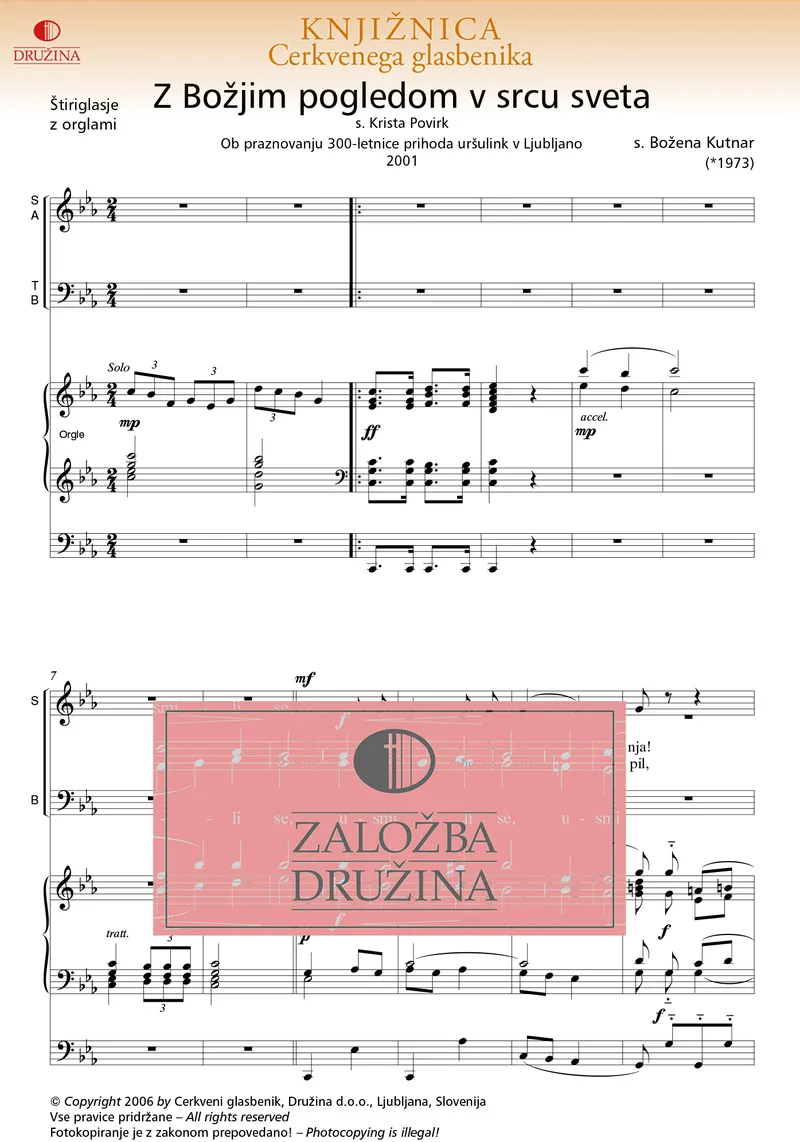 Note CG- Z Božjim pogledom v srcu sveta (Kutnar Božena) 2006
