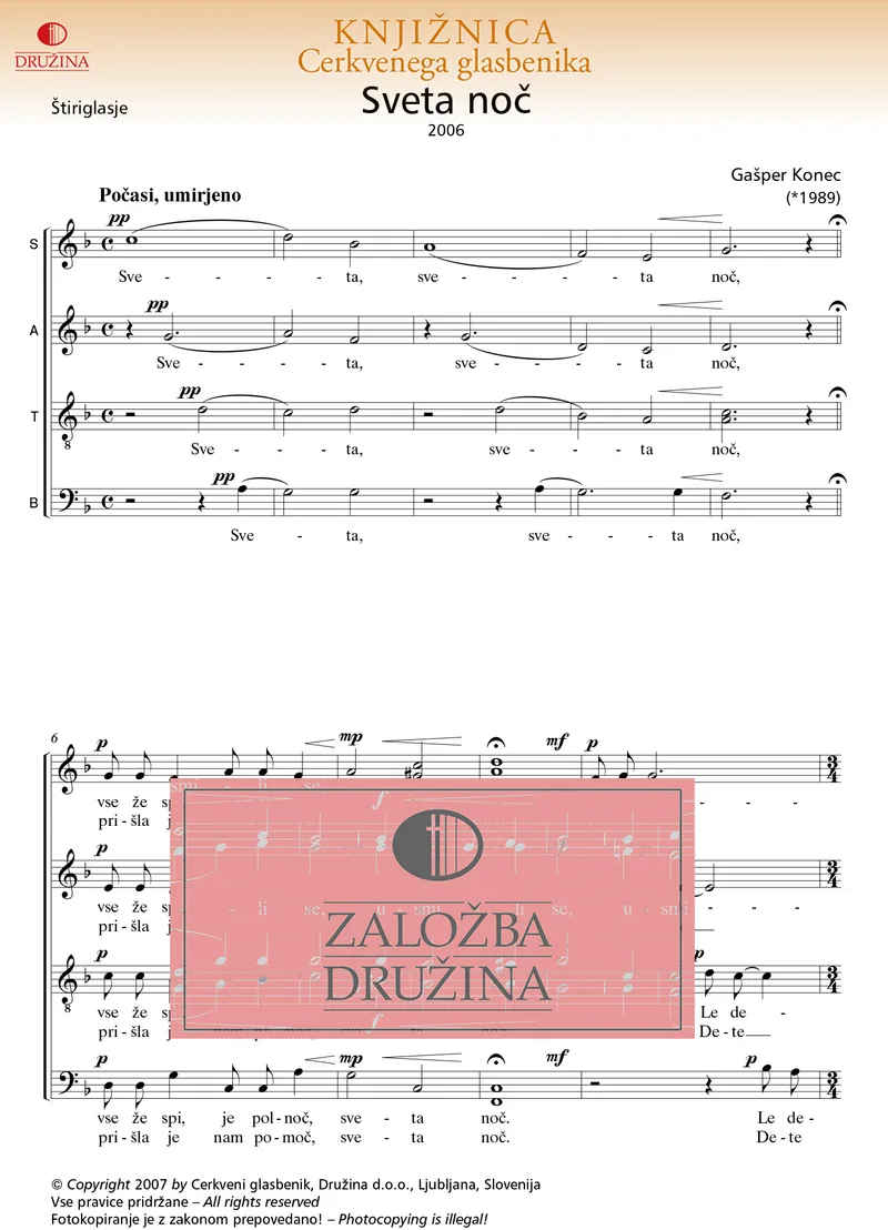 Note CG - Sveta noč (Konec Gašper) 2007