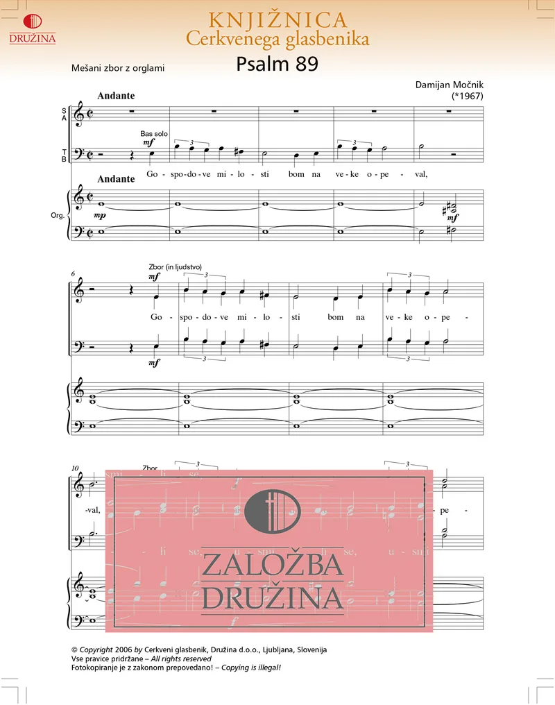 Note CG - Psalm 89 (Močnik Damijan) 2006