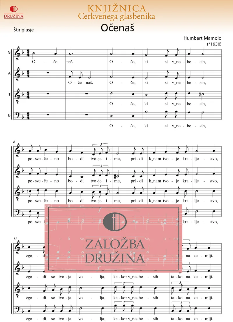 Note CG - Očenaš (Mamolo Hubert) 2005