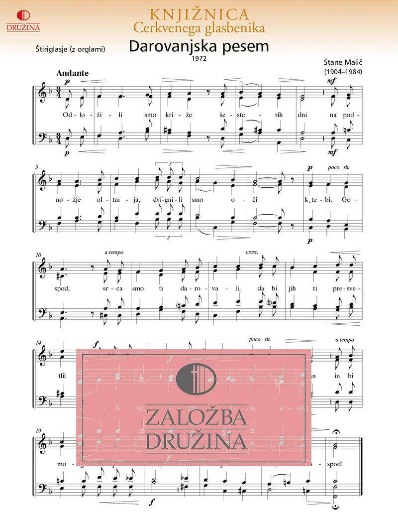 Note CG - Darovanjska pesem (Malič Stane) 2005