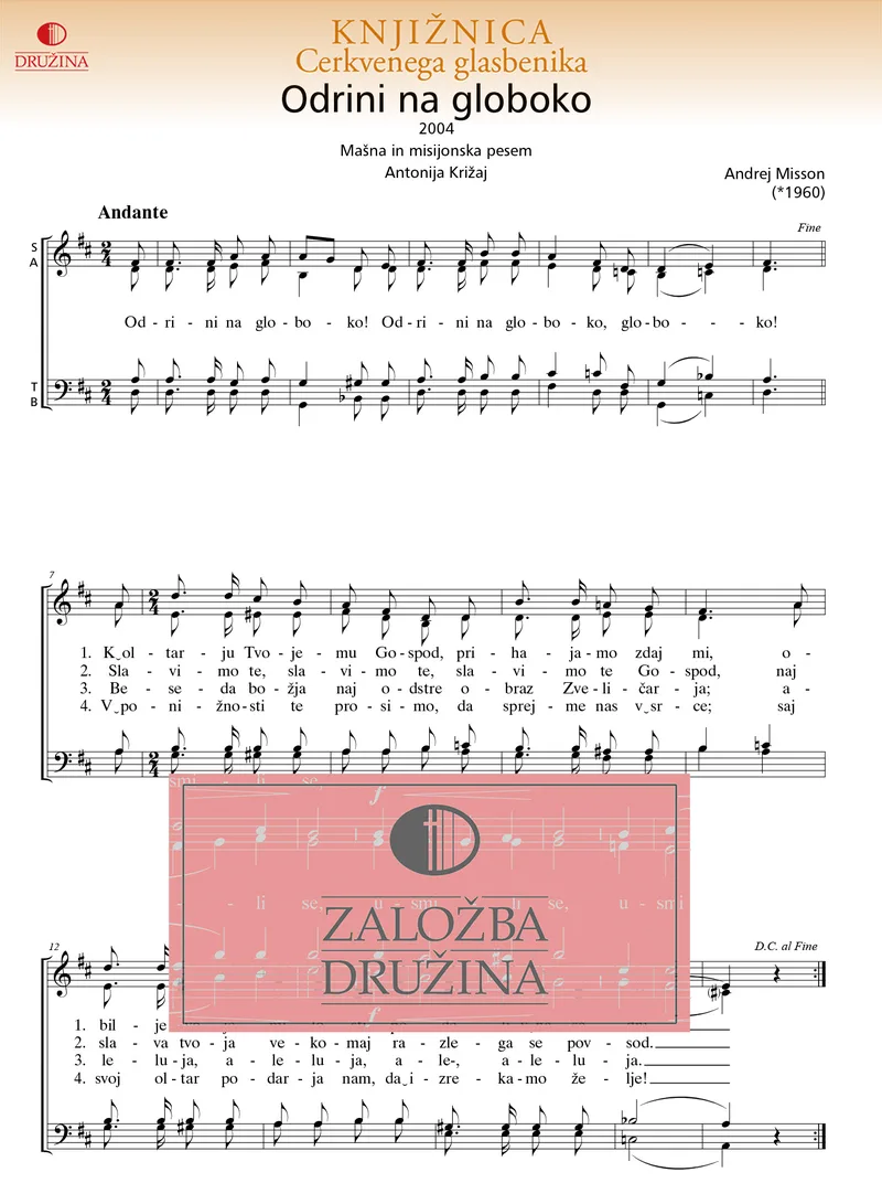 Note CG - Odrini na globoko (Misson Andrej) 2005