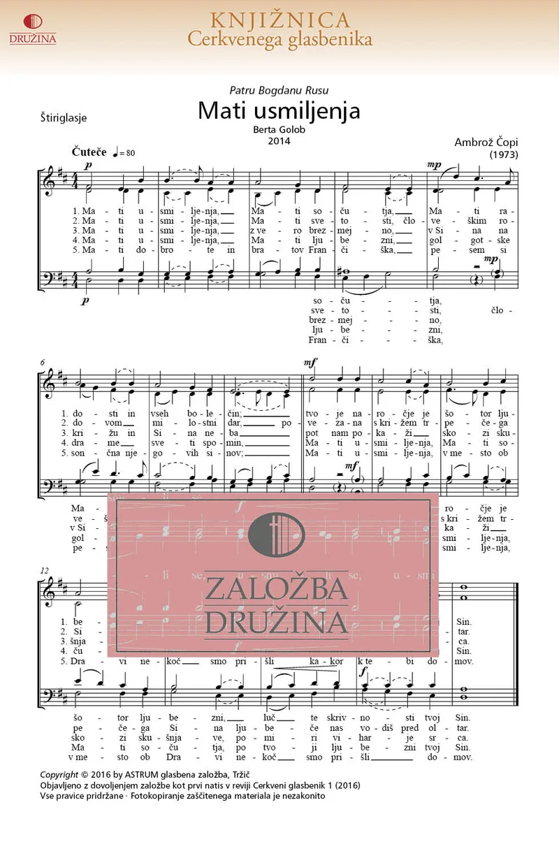 Note CG - Mati usmiljenja (Čopi Ambrož) 2016