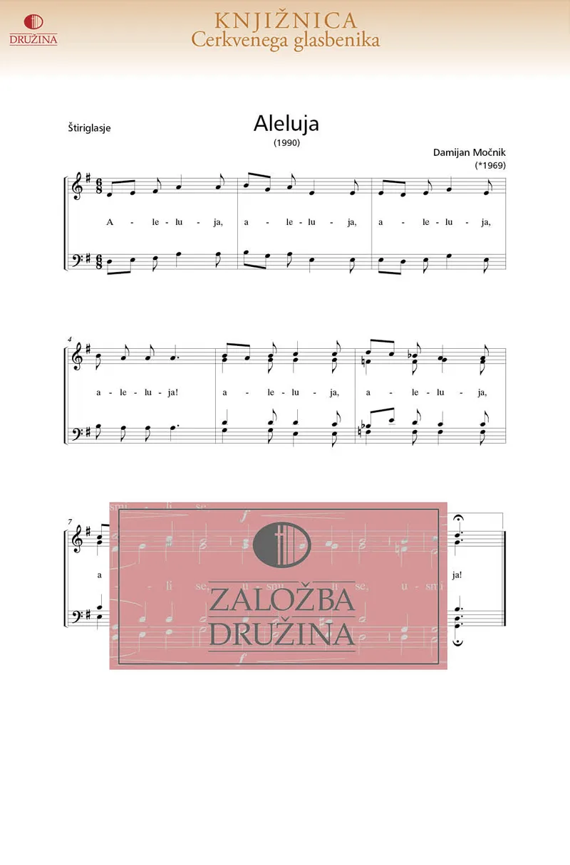 Note CG - Aleluja (Močnik Damijan) 2004