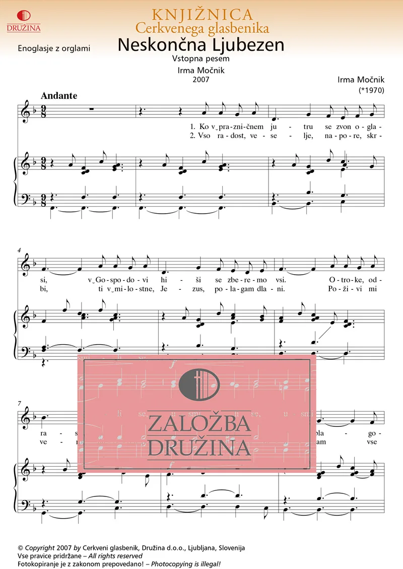 Note CG - Neskončna ljubezen (Močnik Irma) 2007