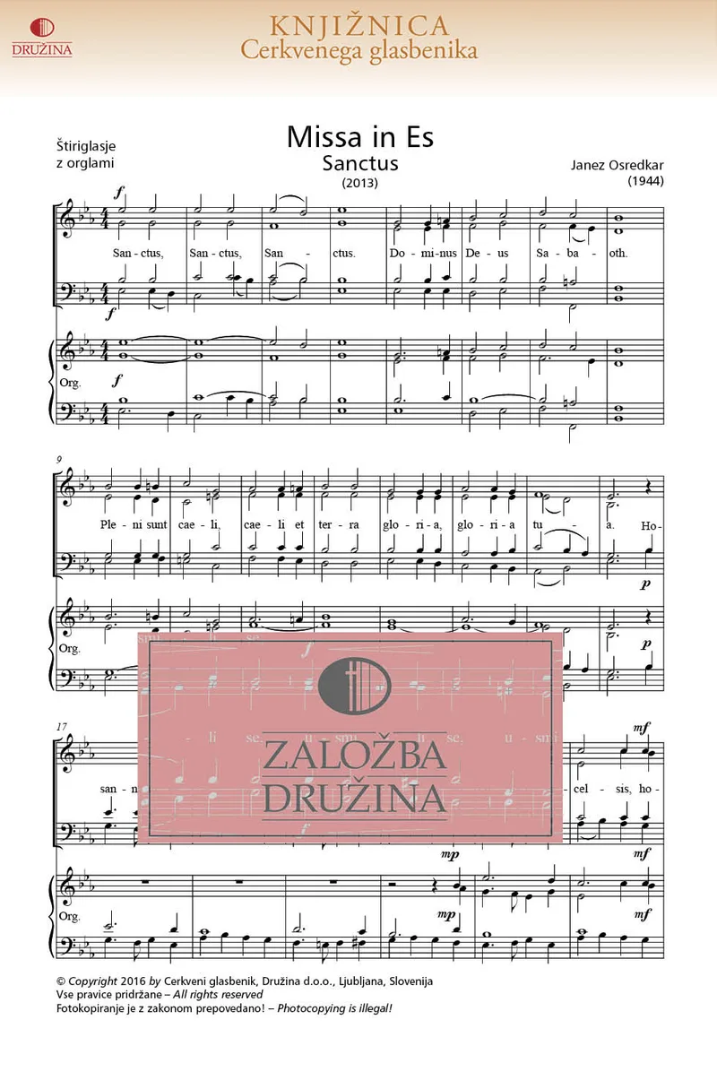 Note CG - Sanctus (Missa in Es) (Osredkar Janez) 2016