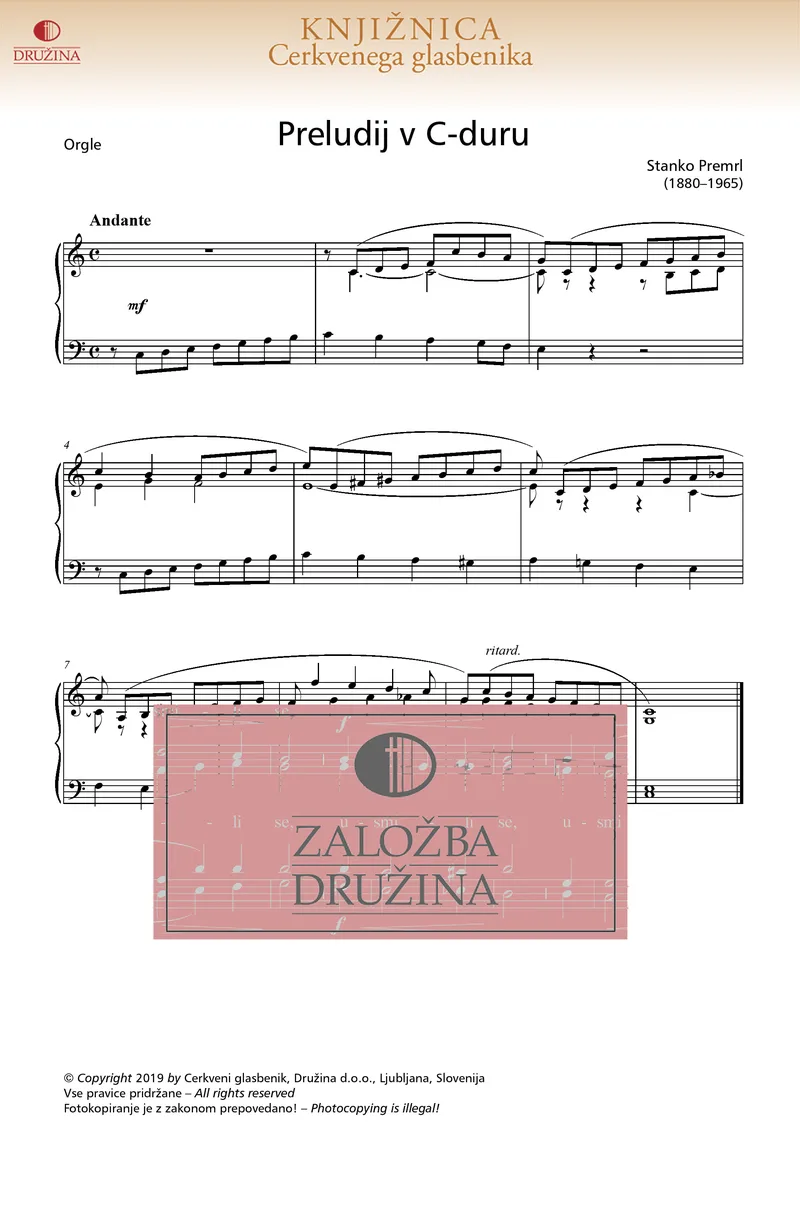 Note CG - Preludij v C-duru (Premrl Stanko) 2019