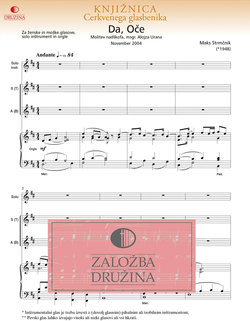 Note CG - Da, Oče (Strmčnik Maks) 2005
