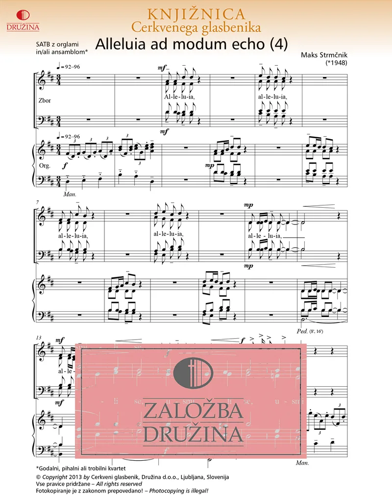 Note CG - Alleluia ad modum echo 4 (Strmčnik Maks) 2013