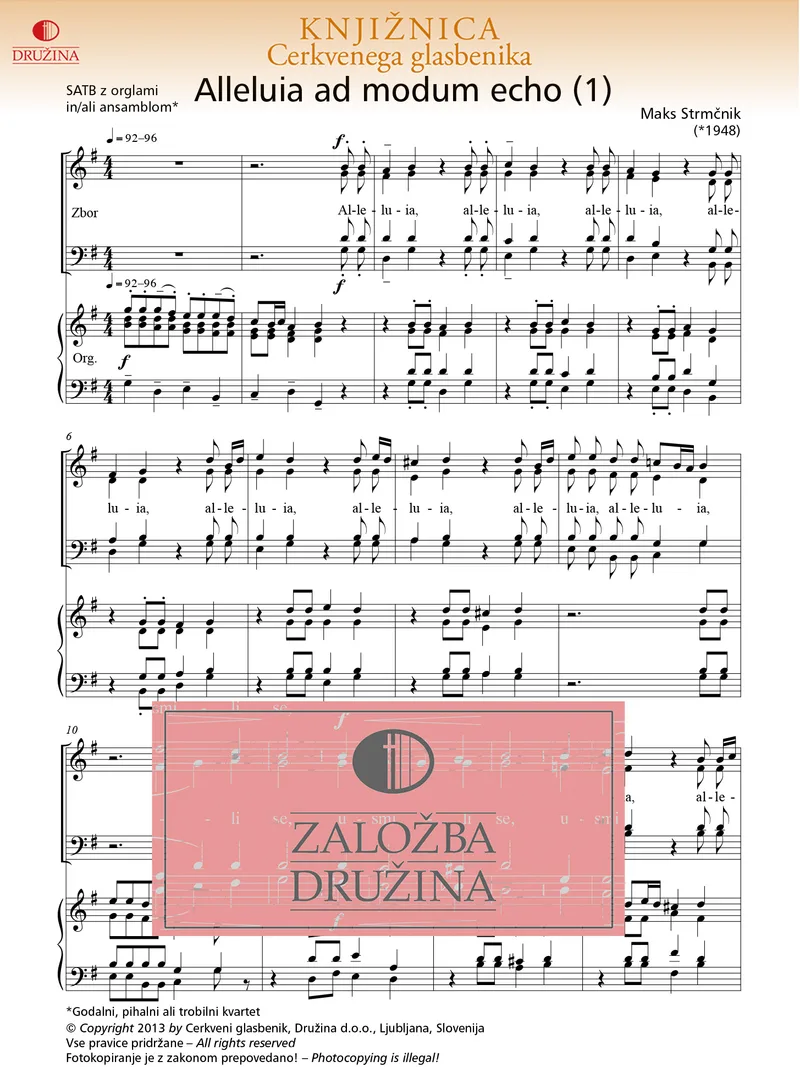 Note CG - Alleluia ad modum echo 1 (Strmčnik Maks) 2013