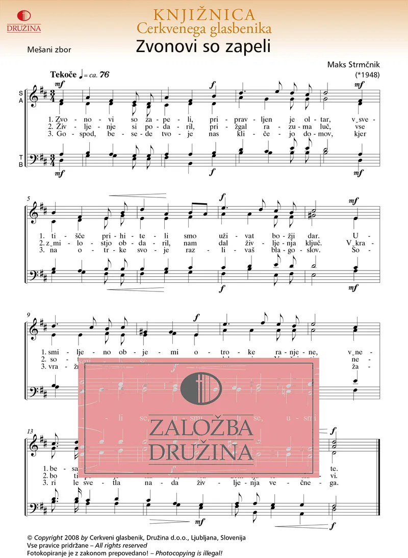 Note CG - Zvonovi so zapeli (Strmčnik Maks) 2008