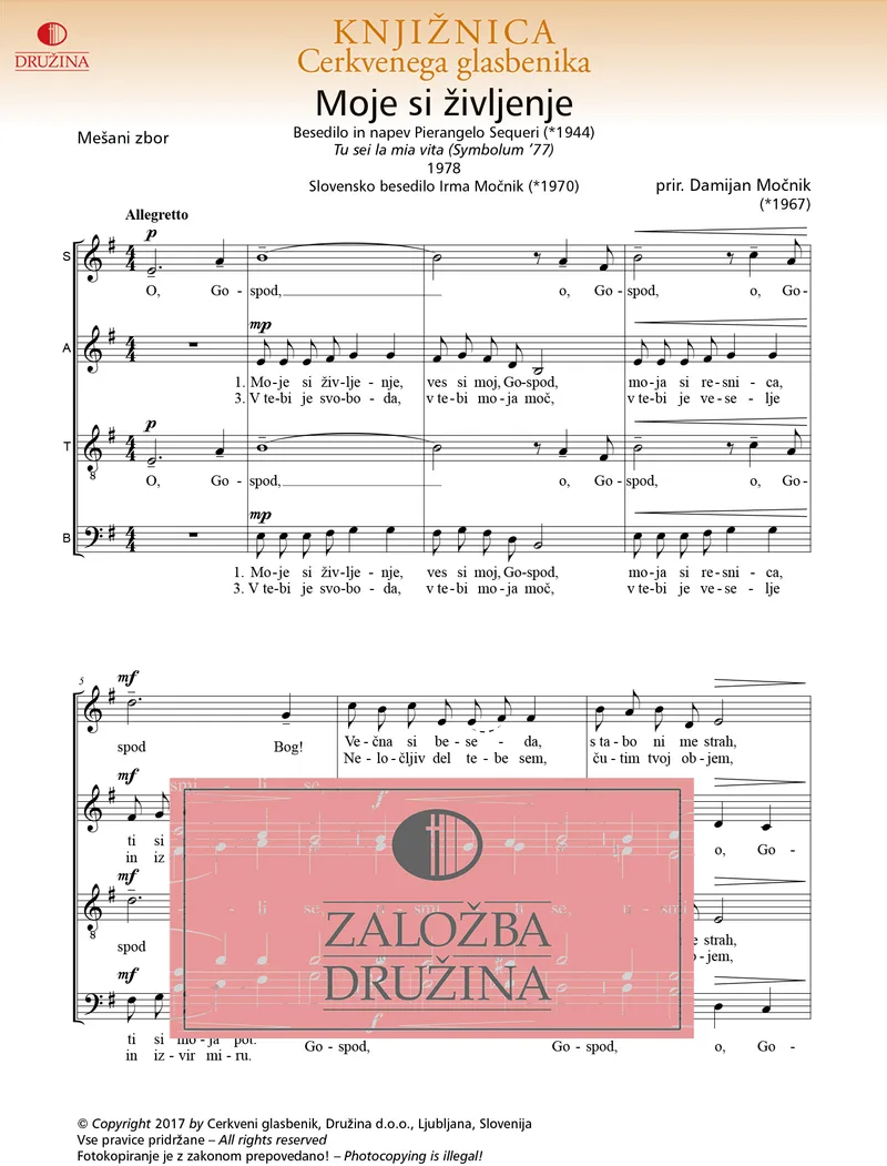 Note CG - Moje si življenje (Močnik Damijan) 2017
