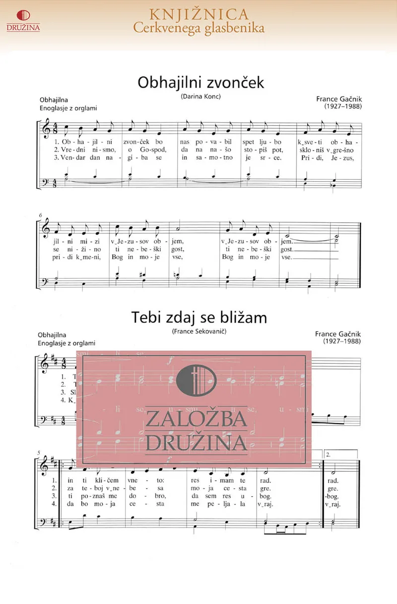 Note CG - Tebi zdaj se bližam (Gačnik France) 2004