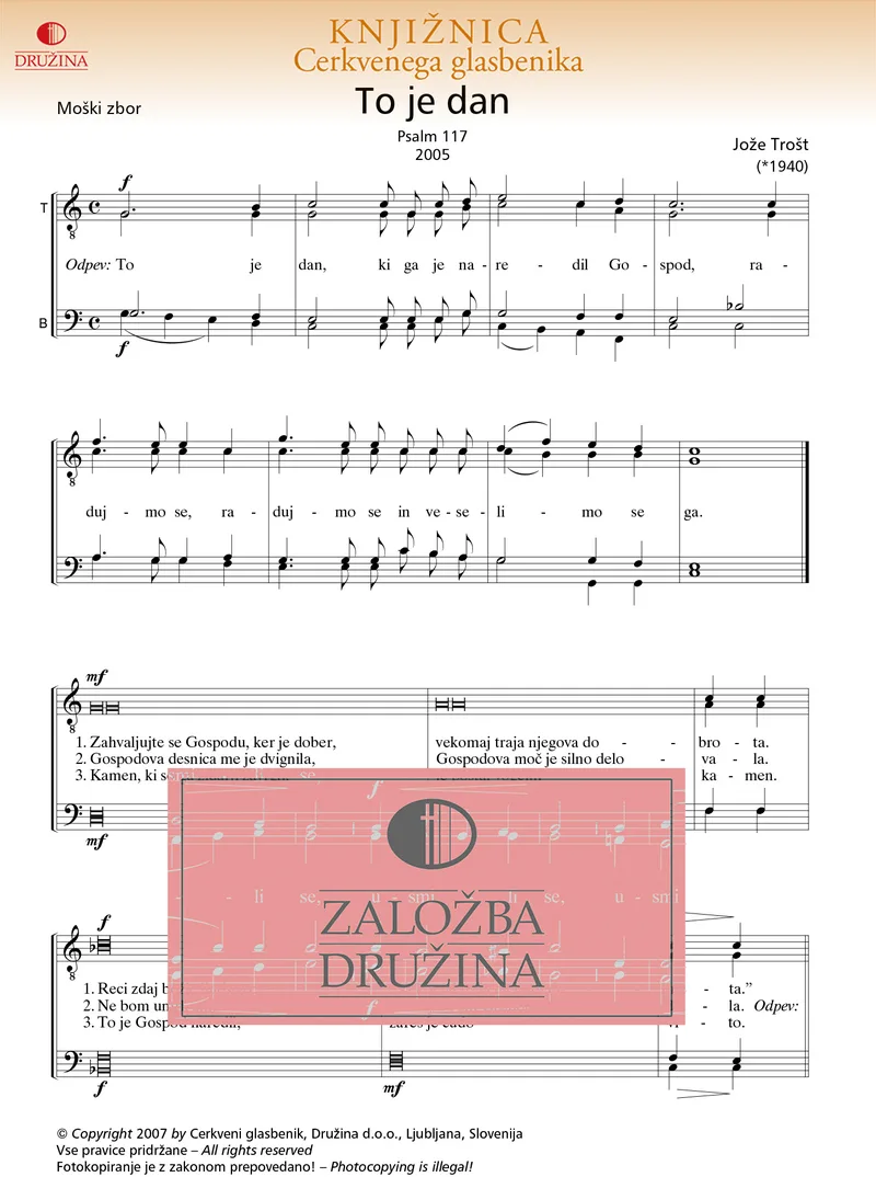 Note CG - To je dan (Trošt Jože) 2007