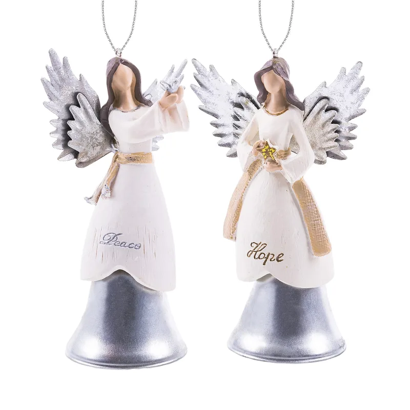 Obesek - angela z zvončkom (11 cm)