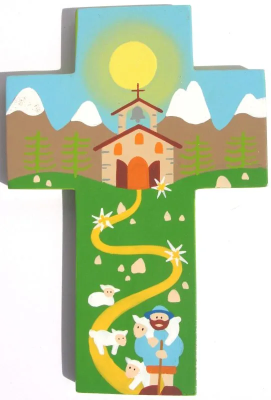 Otroški stenski križ "Dobri pastir"