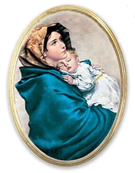 Ovalna slika Marija Begunka
