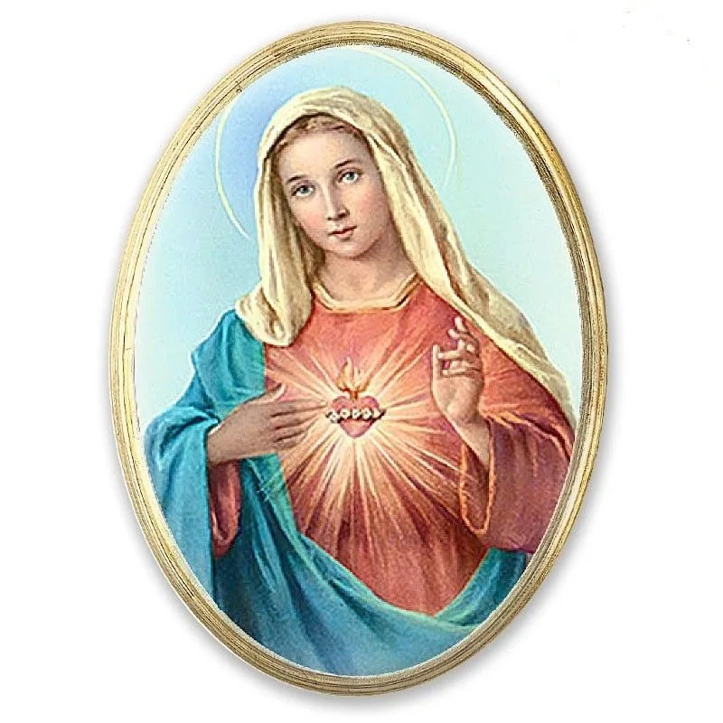 Ovalna slika Marijino brezmadežno srce