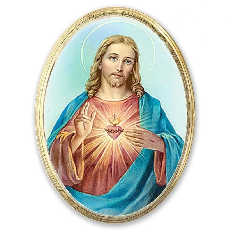 Ovalna slika Srce Jezusovo