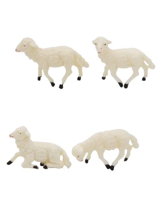 Ovčke 3 x 3 cm, 8 kos