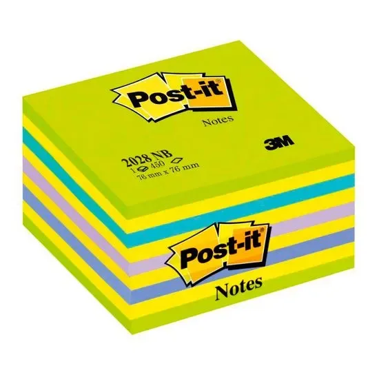 Post-it kocka, Lollipop modro/zelena