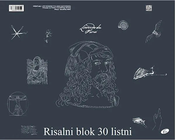 Risalni blok A3, 30 listni Leonardo