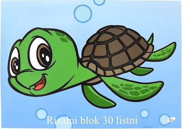 Risalni blok A3, 30 listni Želva