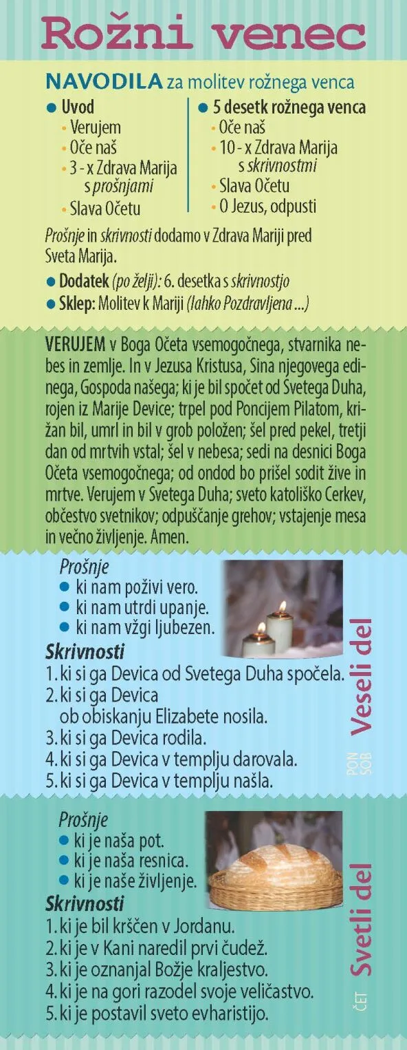 Rožni venec - kazalka