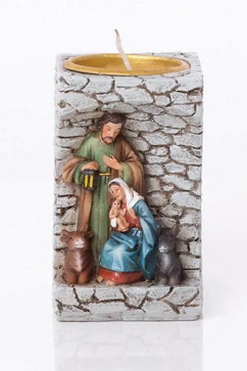 Svečnik z jaslicami 8 cm