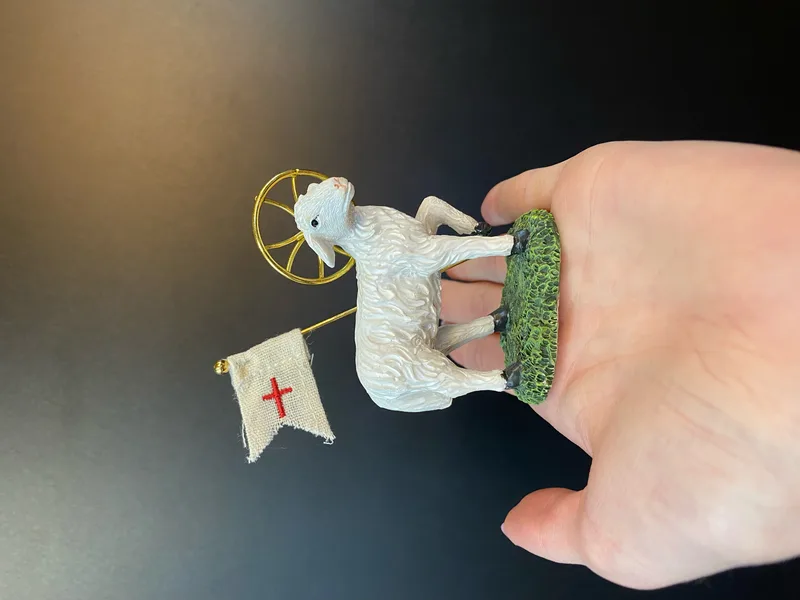 Velikonočno jagnje - figurica (6 cm)