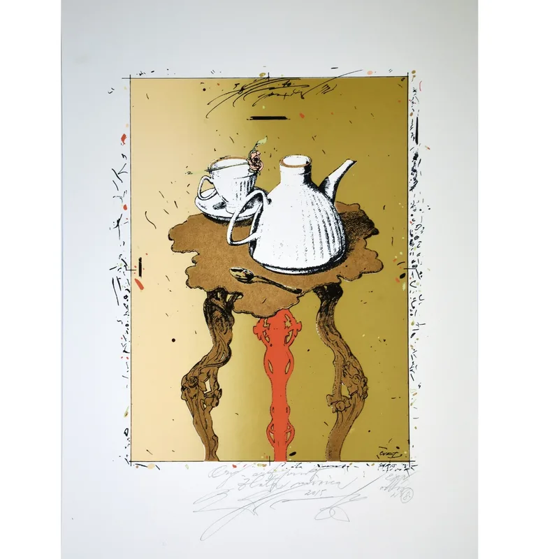 Zlata mizica, original grafika (Rudolf Španzel)