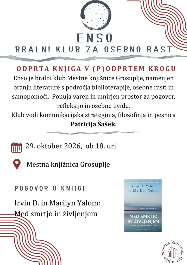 Srečanje bralnega kluba za osebno rast Enso